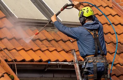 Démoussage et hydrofuge de toiture à Matemale